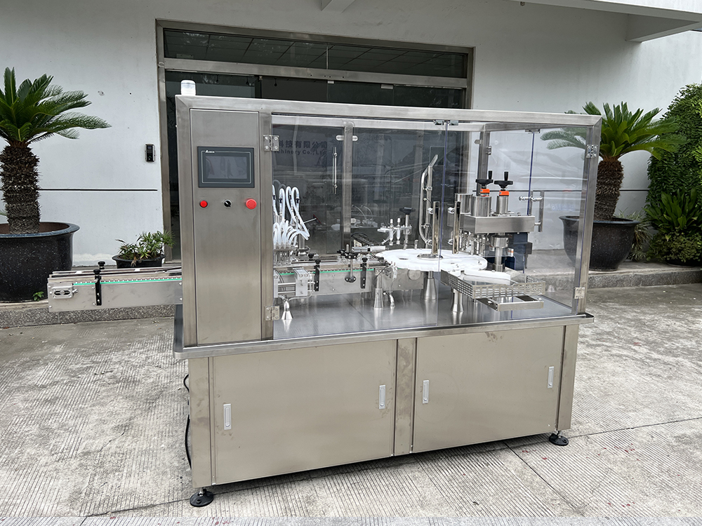 YYGSZ直線式灌裝加塞加蓋軋蓋機（雙工位）