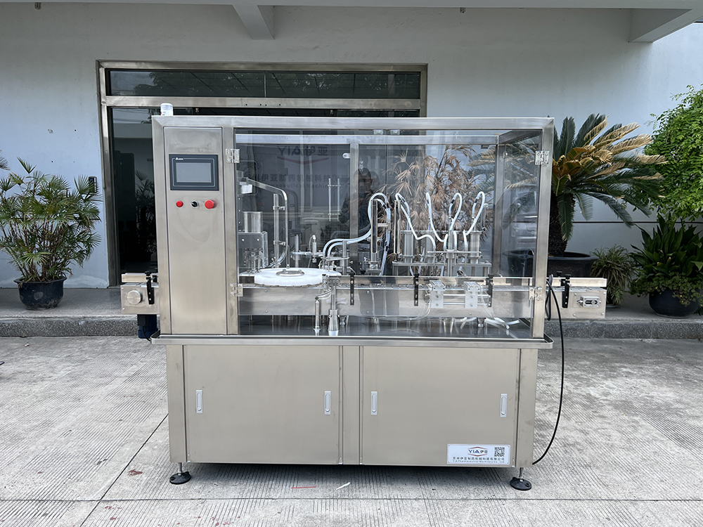 YYGSZ直線式灌裝加塞加蓋軋蓋機（單工位）